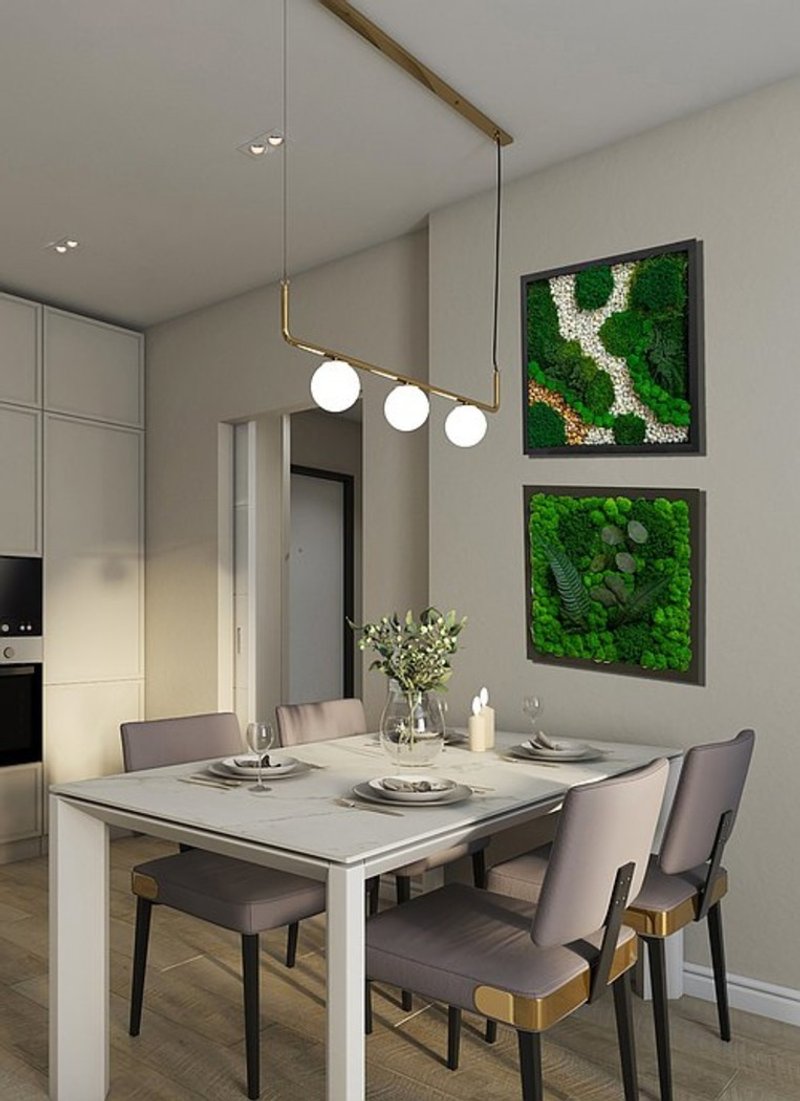 苔藓画，苔藓画，苔藓墙装饰，家居装饰 - 墙贴/壁贴 - 植物．花 