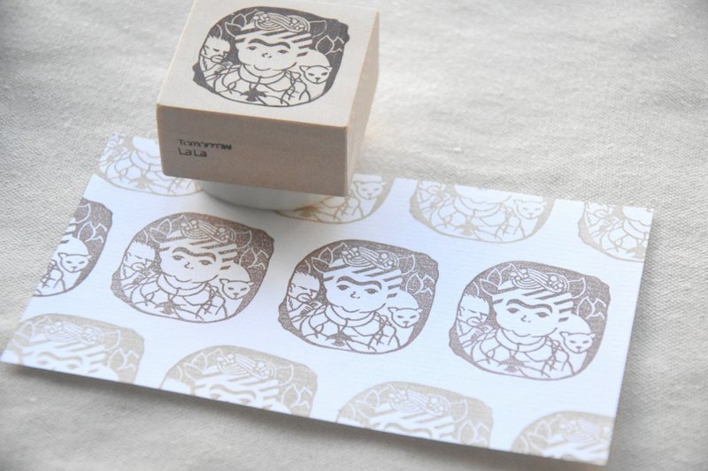 名画系列手刻橡皮印章【Frida】 - 印章/印台 - 橡胶 