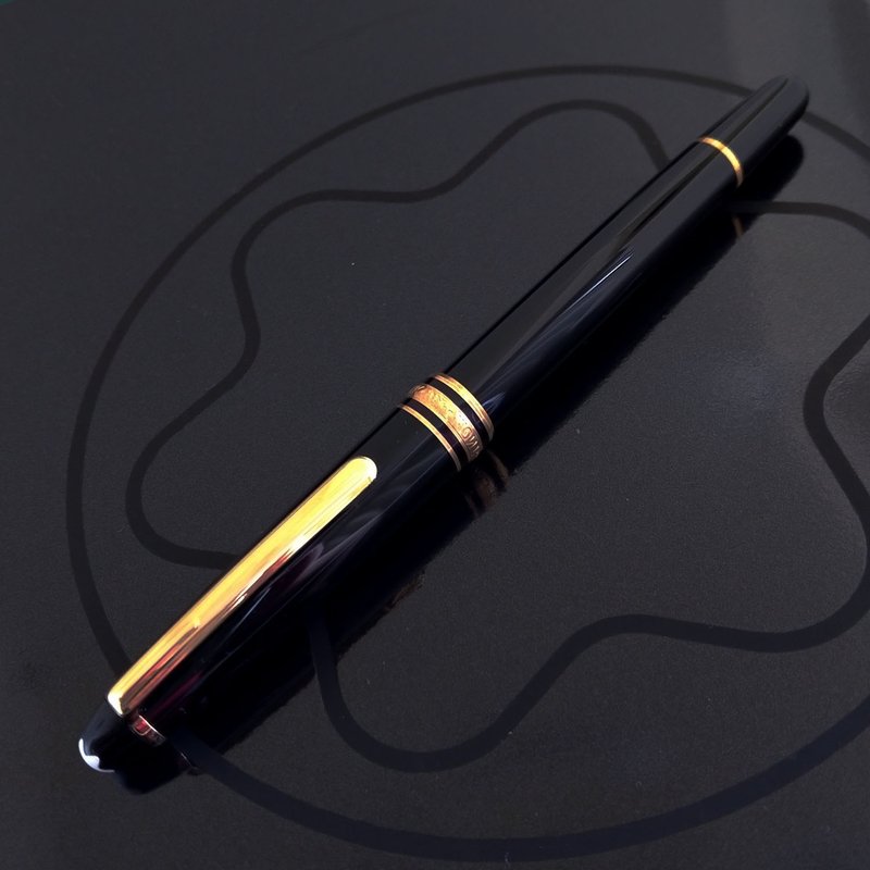 MONTBLANC 万宝龙 小班系列K金钢珠笔 | 德国 经典 黑色 - 钢珠笔 - 树脂 黑色