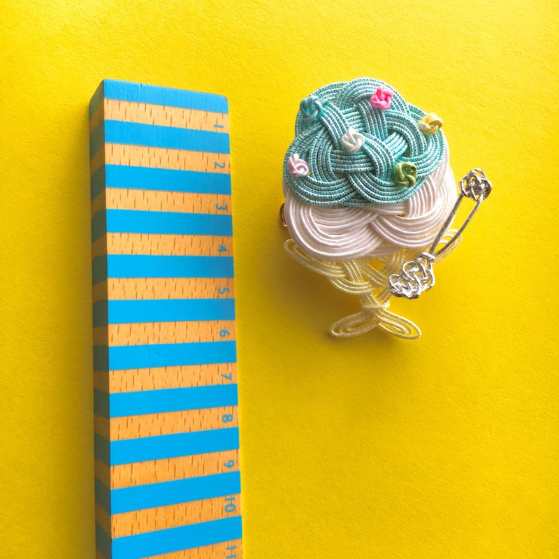 "Blue HAWAII"Shaved Ice Brooch/Hair accessory - 发饰 - 纸 蓝色
