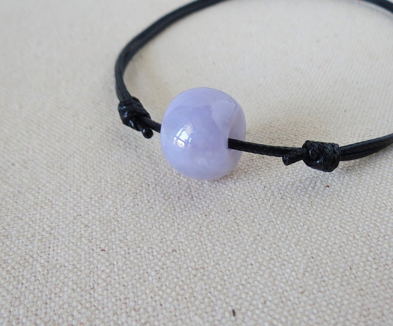 本命年【幸运路路通】冰紫翡翠韩国蜡线项链*ONE01*招财开运 - 项链 - 宝石 多色
