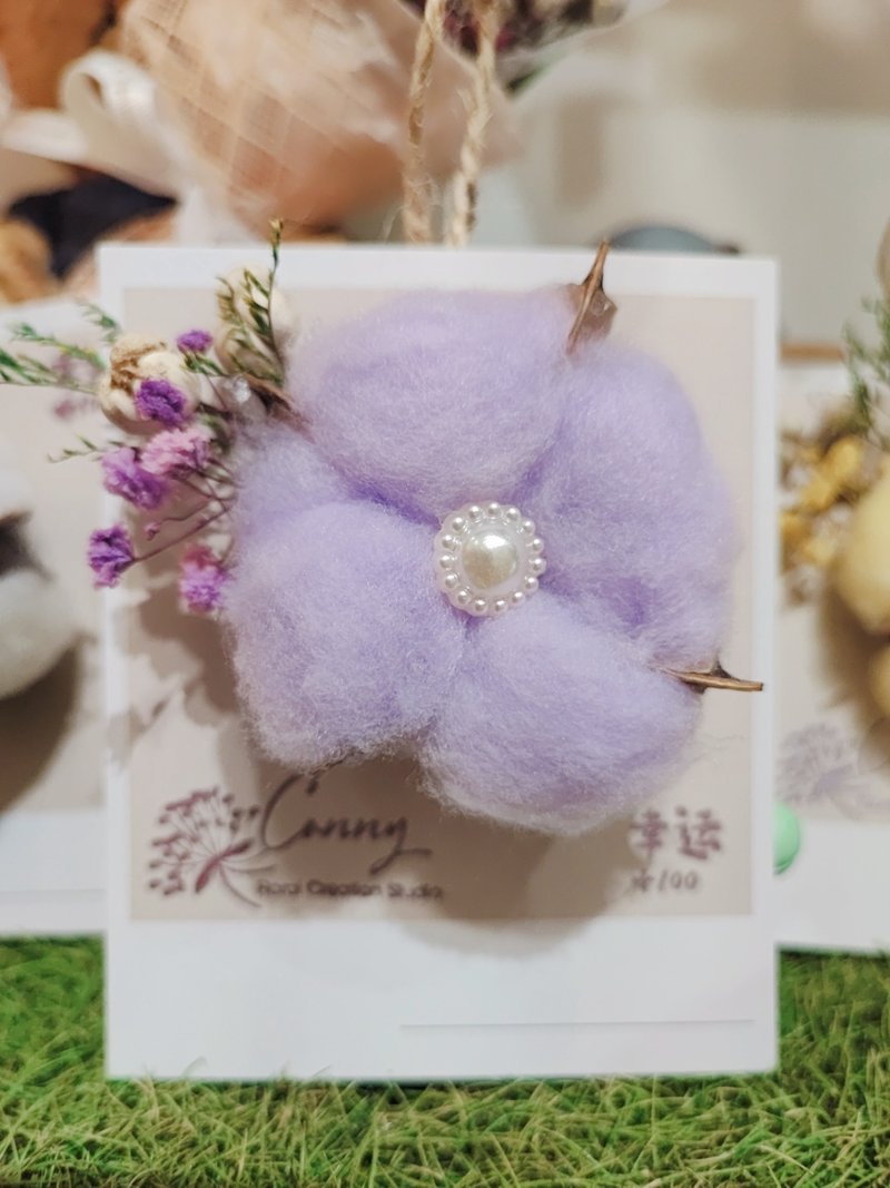 干燥花 花礼 卡片 - 卡片/明信片 - 棉．麻 