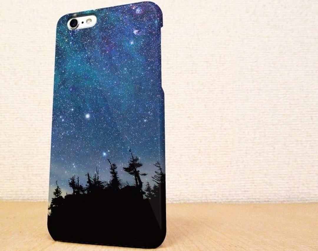 (Free shipping) iPhone case GALAXY case ☆ Small high starry hill smartphone case - 手机壳/手机套 - 塑料 蓝色