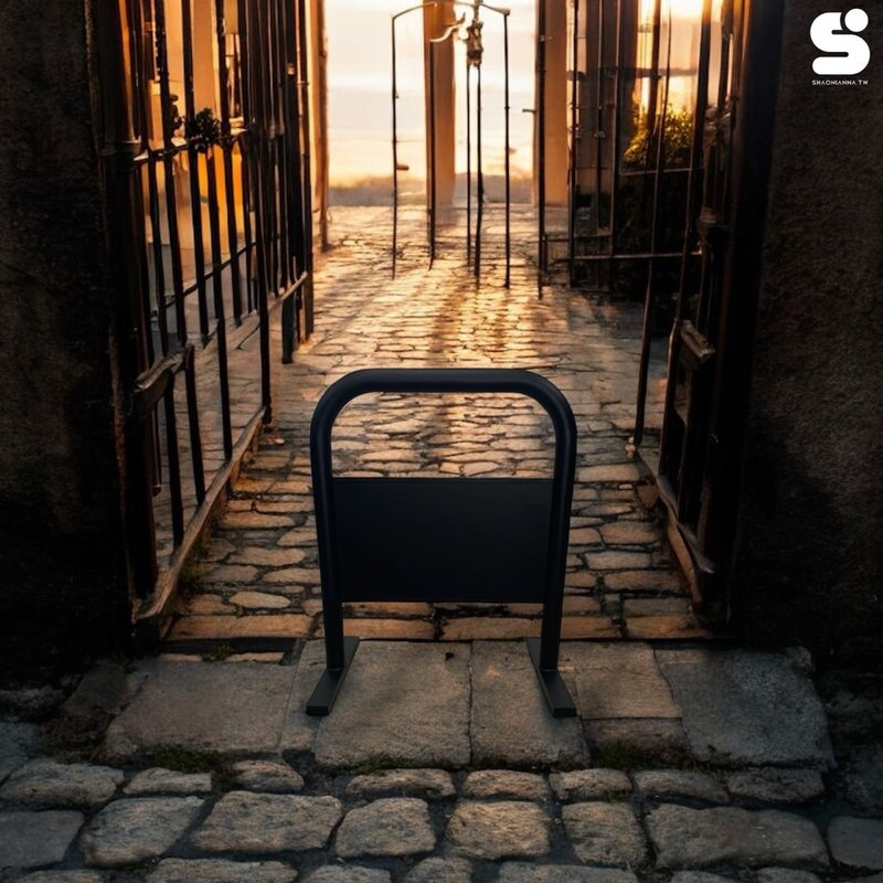 迷你小拒马 请勿停车架 铁制门口路障 交通告示牌架 - 其他 - 其他金属 黑色