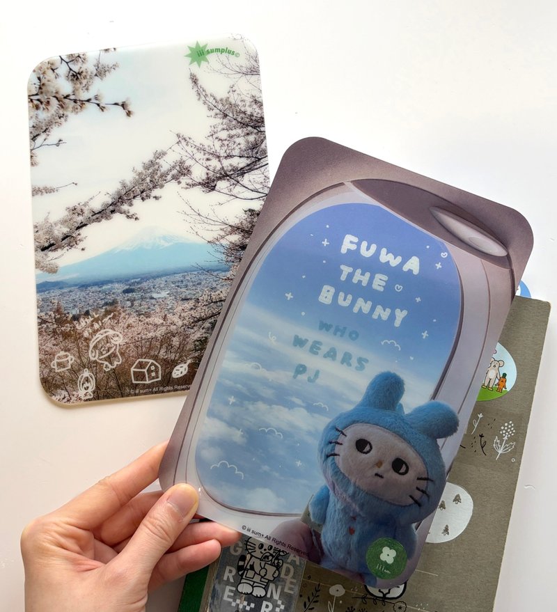 手帐笔记本 垫板 paper pad 富士山樱花风景 fuwa 小兔去旅行 - 笔记本/手帐 - 压克力 