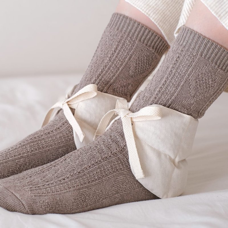 Red bean warmer for warm feet and ankles (fresh) / selectable herbs - 其他 - 棉．麻 白色