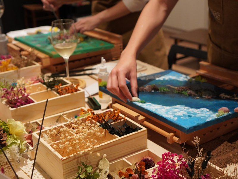 花艺装饰压克力画 - 插画/绘画/写字 - 植物．花 