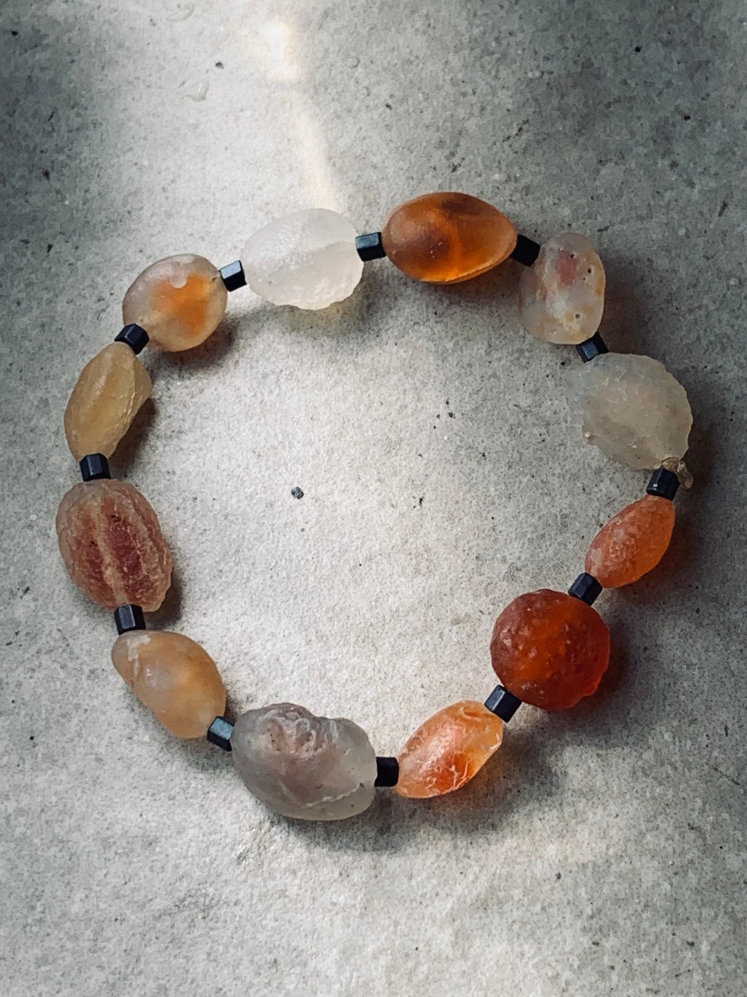 多色溏心玛瑙手串 - 手链/手环 - 其他材质 多色