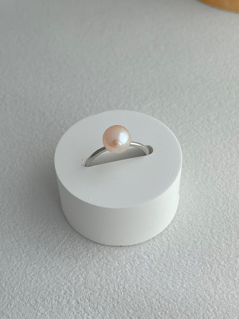 日常淡水珍珠925银可调校戒指 - 戒指 - 珍珠 