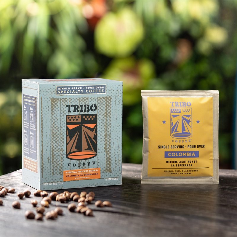 TRIBO COFFEE哥伦比亚•希望庄园 酒香日晒 浅中焙 滤挂式咖啡5入 - 咖啡 - 其他材质 