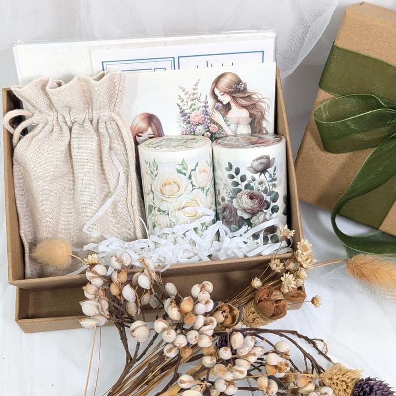 时光邮局・心光祝福礼盒∣ 纸胶带.拼贴.文具.手作.交换礼物.送礼 - 纸胶带 - 纸 多色