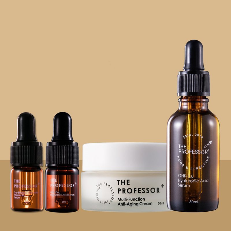 买2送2│逆龄修复紧致抗皱精华组│加赠蓝铜+乙基5ml各1 - 精华液/安瓶 - 其他材质 透明