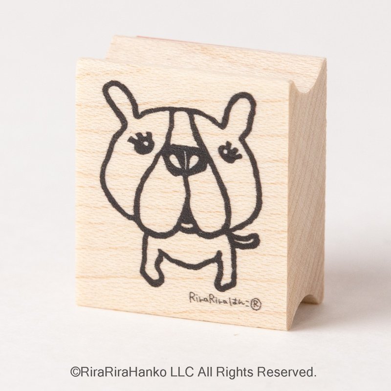 拜托小狗*橡皮章*26mmx30mm *R660 - 印章/印台 - 木头 