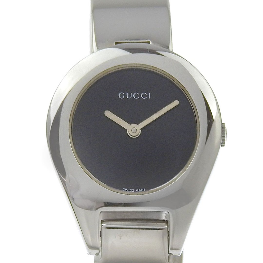 【日本直送】Gucci GUCCI 腕表 6700L 不锈钢 石英 指针式显示 黑色表盘 女性【二手】 - 女表 - 不锈钢 银色