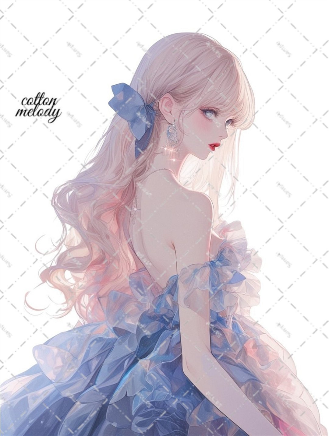 original sticker no.6467 人物贴纸 原创贴纸 人物贴纸 女孩贴纸 原创人物贴纸 - 贴纸 - 纸 