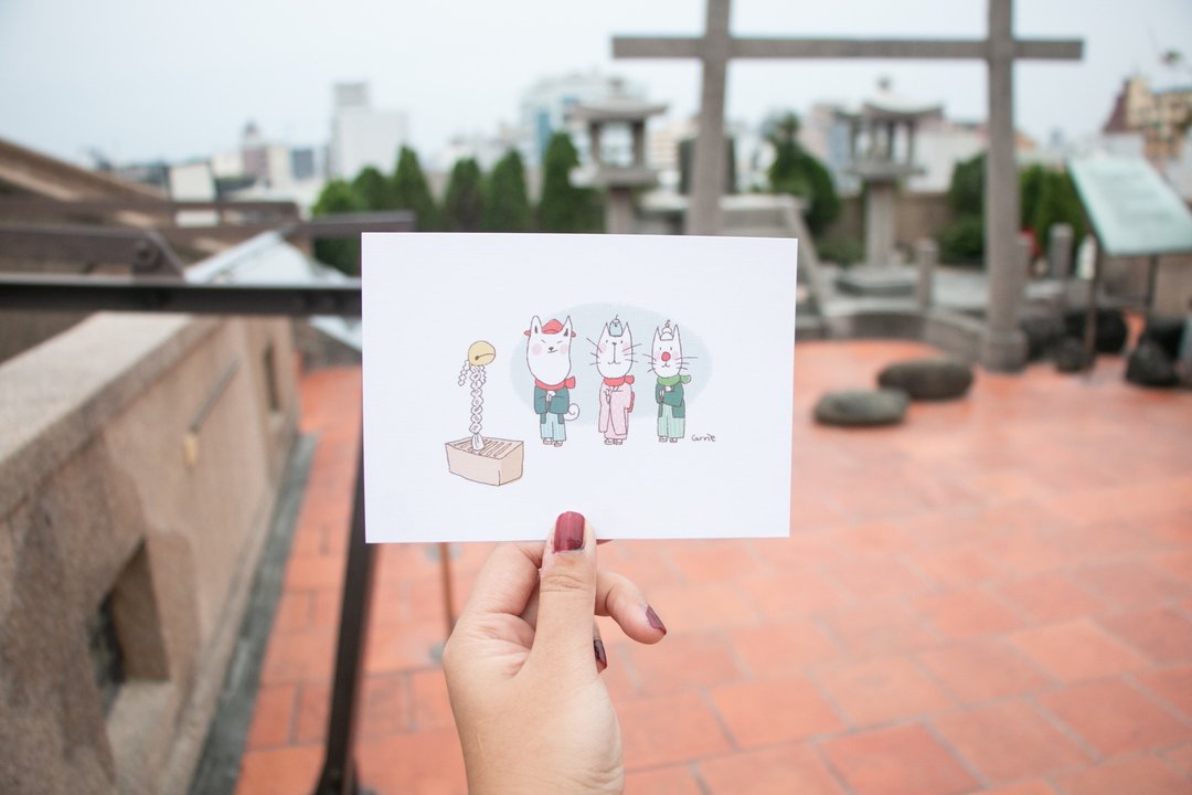 大吉大吉 / 万用卡 Carrie postcard - 卡片/明信片 - 纸 红色