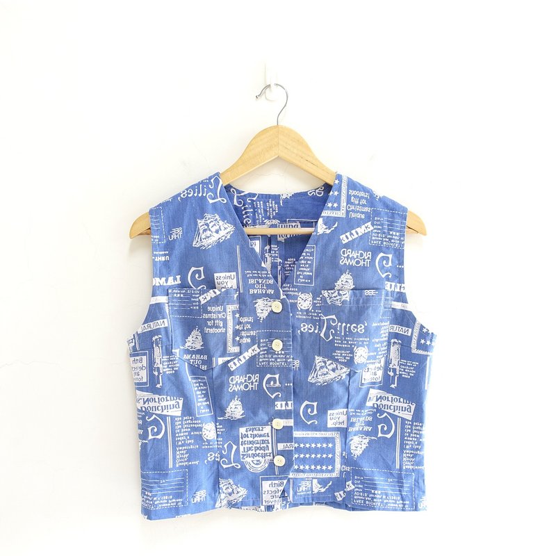 │Slowly│旅行-古着背心│vintage.复古.文艺 - 女装背心 - 聚酯纤维 多色