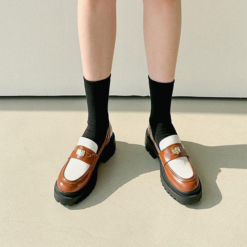 PRE-ORDER 韓國人手製 MACMOC Combi 時尚厚底樂福鞋 BROWN - 其他女款皮鞋 - 其他材质 