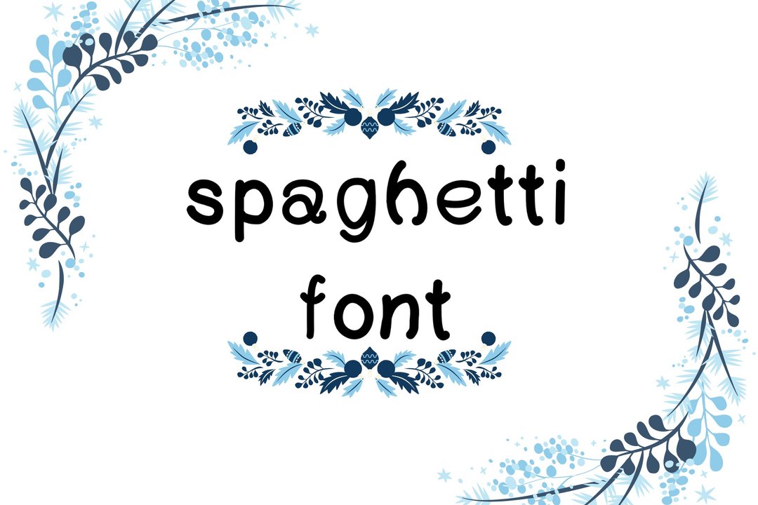 Spaghetti font - 字体设计 - 其他材质 