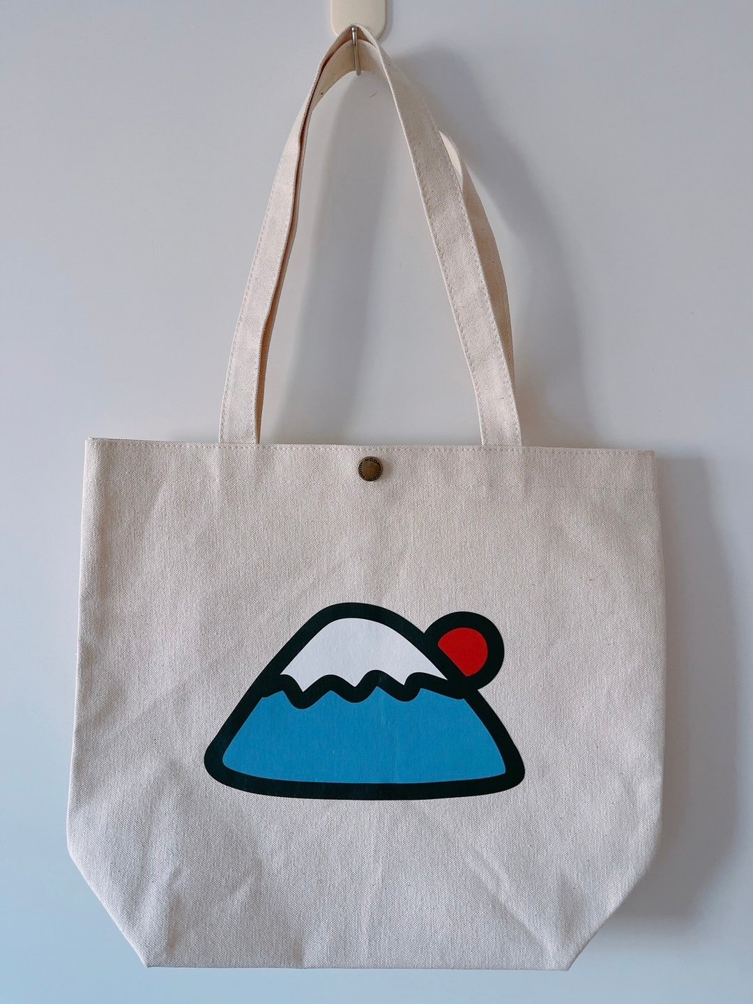 富士山 L size 帆布袋 - 手提包/手提袋 - 其他人造纤维 白色