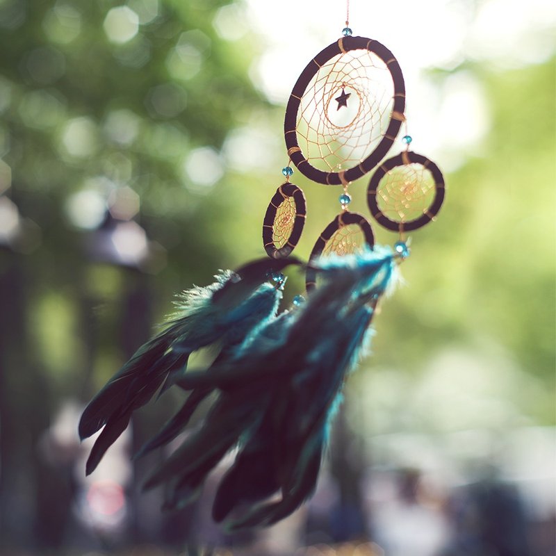 低调的黑金(四环) - 捕梦网 成品 - 黑色 金色 居家布置 圣诞礼物 - 其他 - 其他材质 黑色