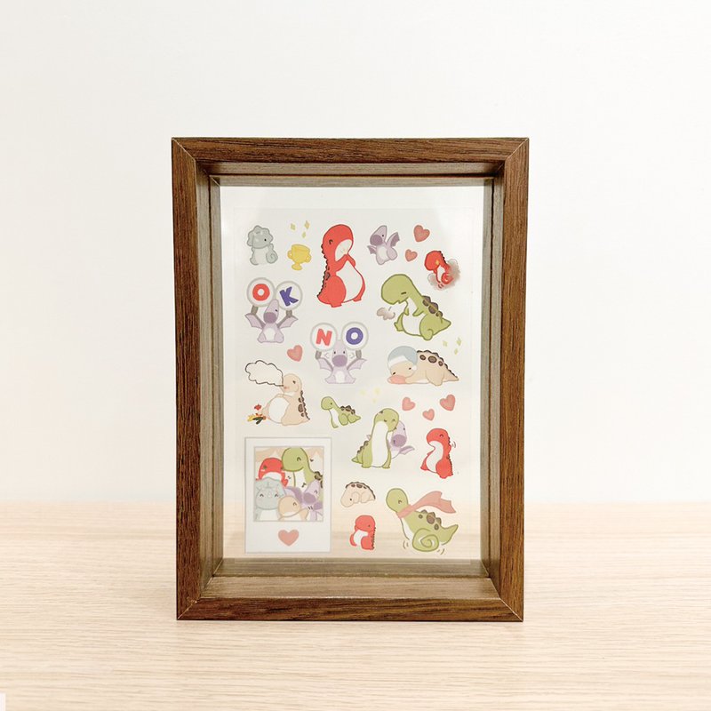 Bellzi | Dino Clear Sticker A 恐龙透明贴纸A - 贴纸 - 其他材质 透明