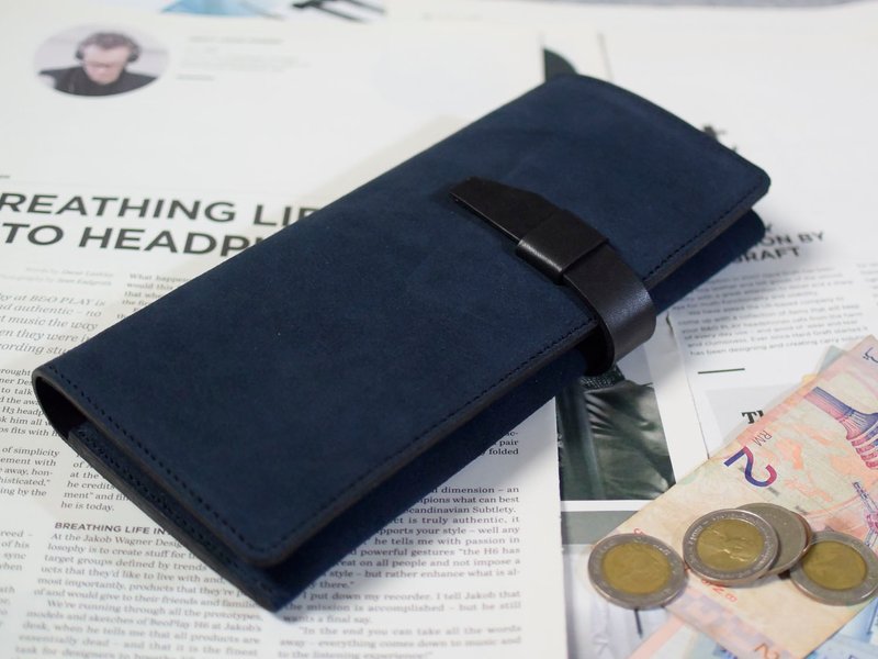 10+1卡真皮长夹/大容量钞票袋+零钱袋 - 皮夹/钱包 - 真皮 