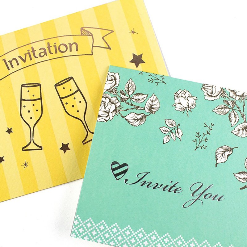邀请卡/祝福真挚贺卡/飨宴邀约/创意品味卡片(01-04) - 卡片/明信片 - 纸 