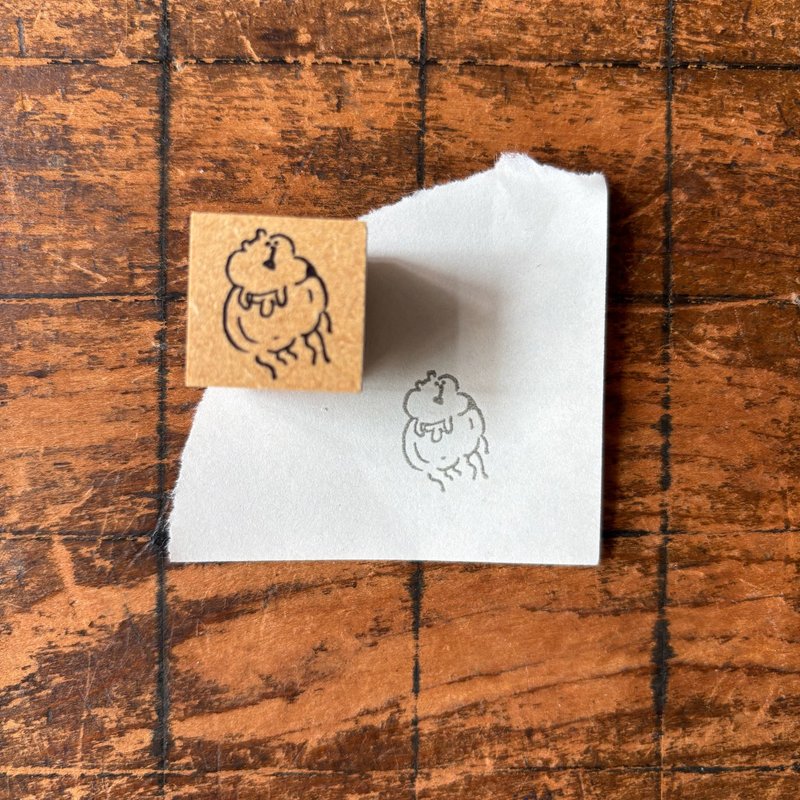 Spica 小庭手作 / muu 酱印章 / 乘着水母 - 印章/印台 - 橡胶 卡其色