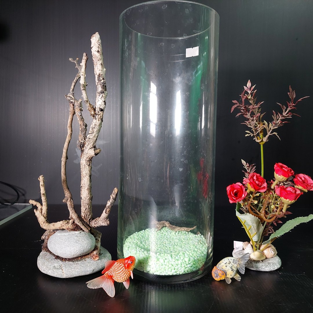 鱼缸 珊瑚海景、流木水草 组合造景  AM-003-L-03 - 植栽/盆栽 - 玻璃 