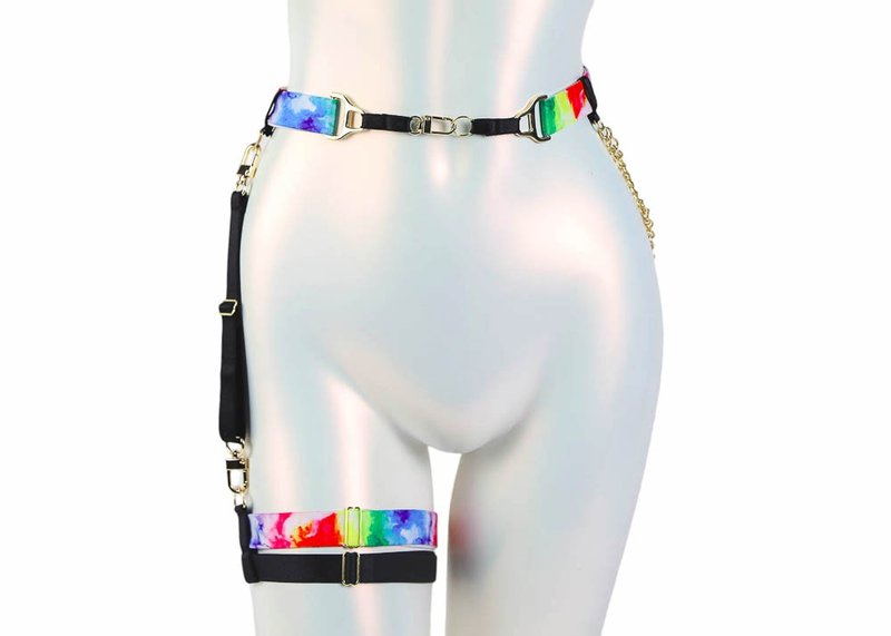 彩虹吊袜带 黑色 - 其他 - 其他材质 黑色