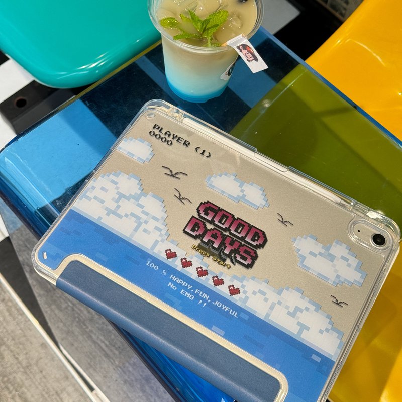 【Good Days】透明硬壳iPad Case - 平板/电脑保护壳 - 硅胶 蓝色