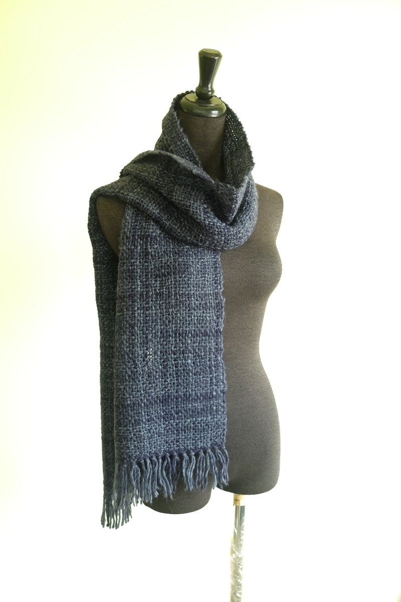 自家手织羊驼毛围巾 My own Handwoven Alpaca Scarf - 丝巾 - 其他材质 
