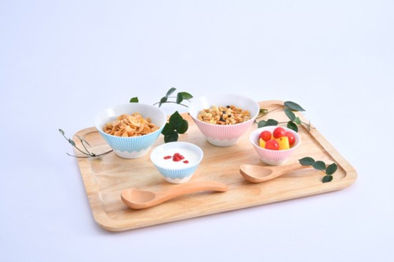 富士山陶瓷碗   水蓝色 - 碗 - 陶 蓝色