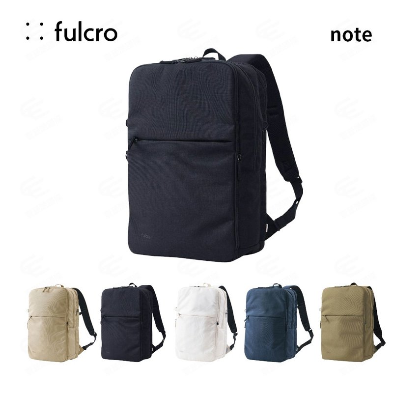 【fulcro】Co-worker系列-简约多功能后背包(note)(多色可选) - 后背包/双肩包 - 聚酯纤维 黑色