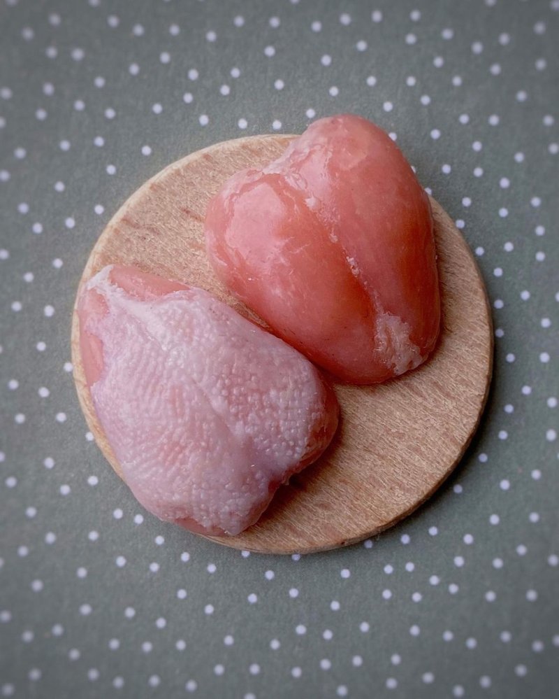 微型胸肉。 教程聚合物粘土。 娃娃屋食品。 视频+文字 - 其他 - 粘土 