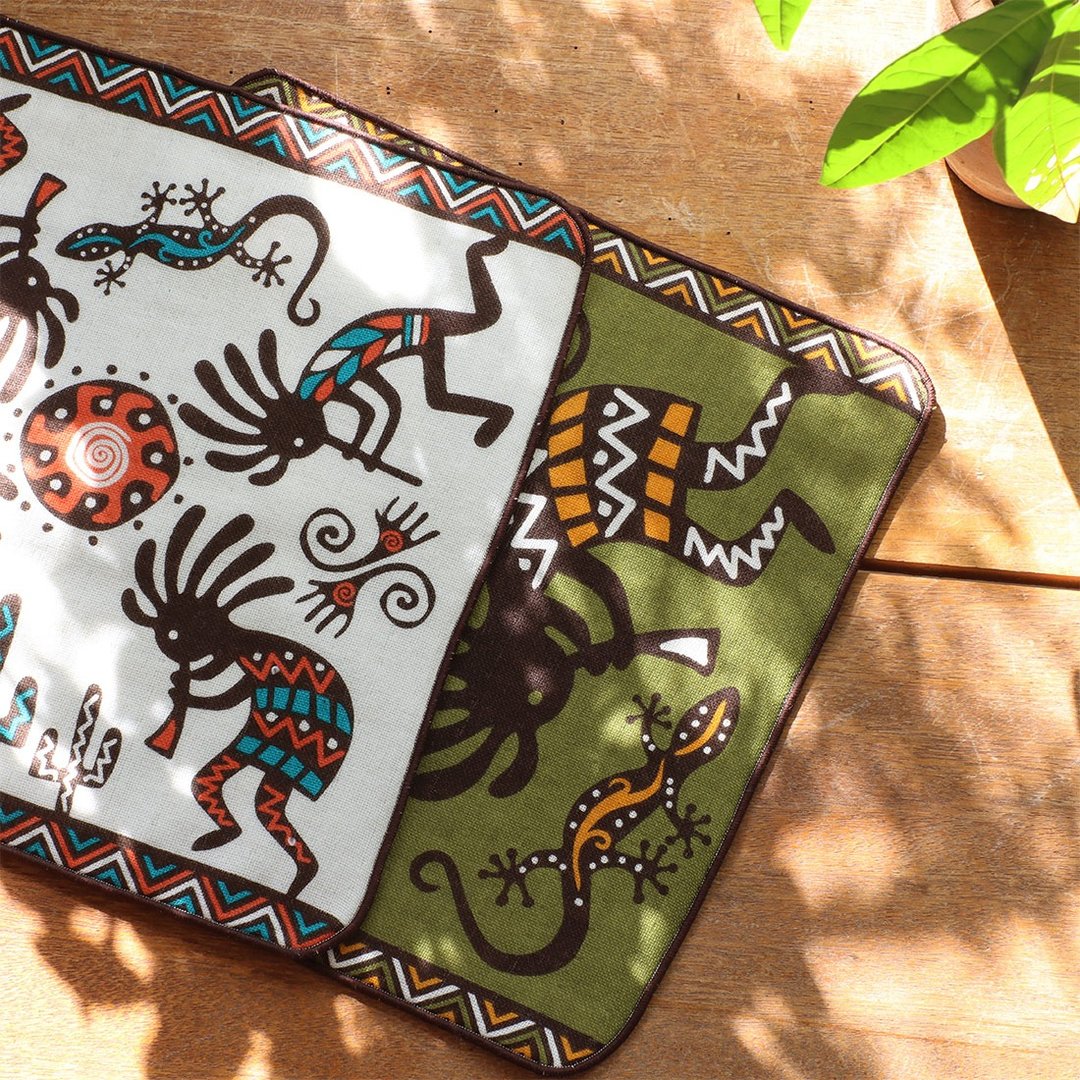 【热门预购】传说精灵 kokopelli 纱布手帕 (2色)12324-004-080 - 手帕/方巾 - 棉 