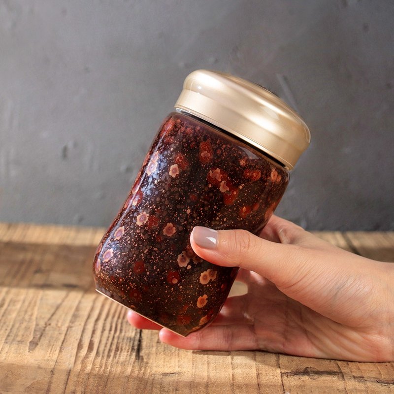 快乐随身杯 / 小 / 单层 / 曜变铁花红 320ml - 水瓶/水壶 - 瓷 红色