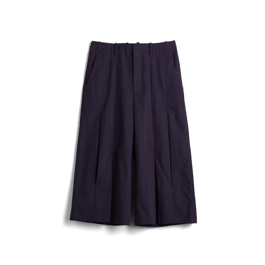Pleated Pants - 男士长裤 - 棉．麻 紫色
