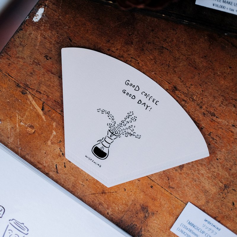 WHOSMiNG × 手纸社 - FILTER CARD 滤纸卡片 - 卡片/明信片 - 纸 白色