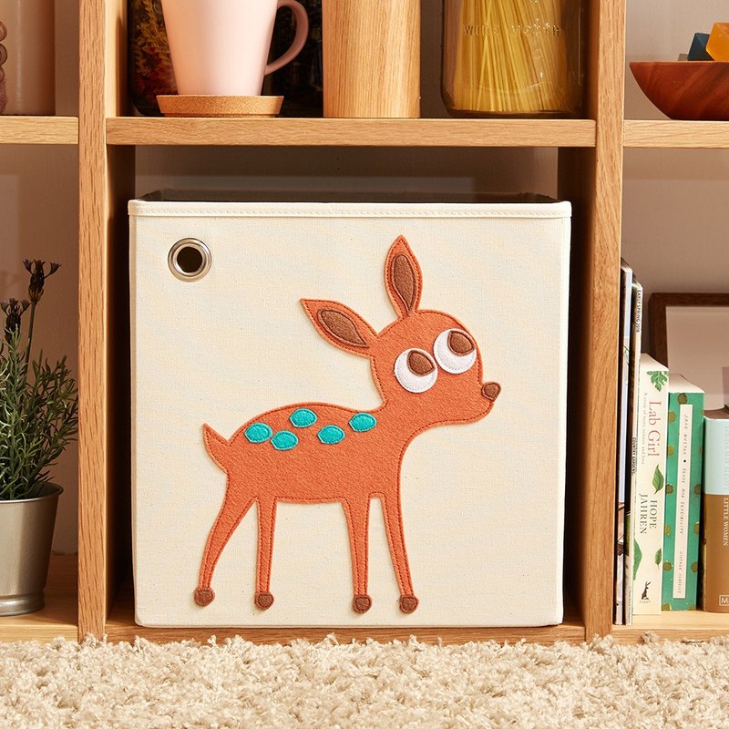 优雅小鹿 - 玩具收纳箱 - 其他 - 棉．麻 橘色