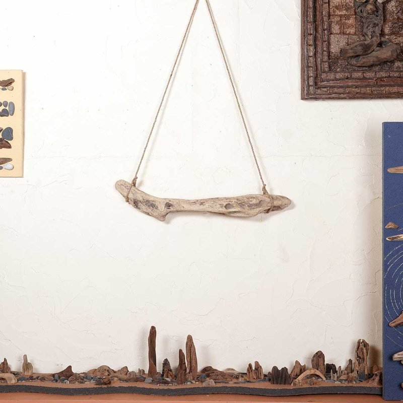 浮木树枝墙面展示 独特的浮木墙面艺术 墙面装饰用浮木 优质浮木材料 壁挂装饰树枝 浮木艺术装饰树枝 浮木树枝配件挂钩 53 - 衣架/挂勾 - 木头 咖啡色