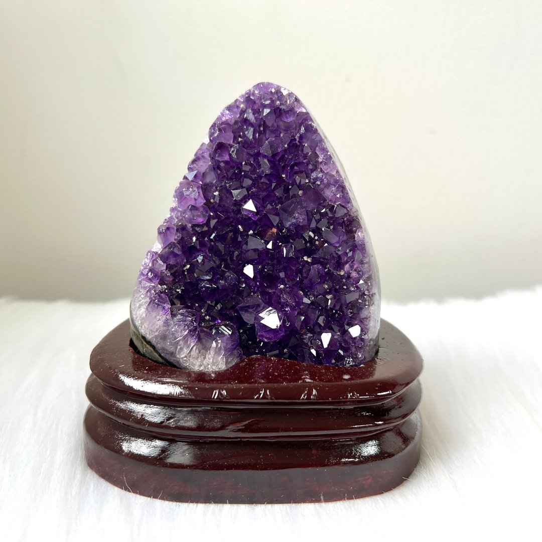 乌拉圭紫晶簇连订造底座 | 水晶 | 水晶簇 | 水晶摆件 - 摆饰 - 水晶 紫色