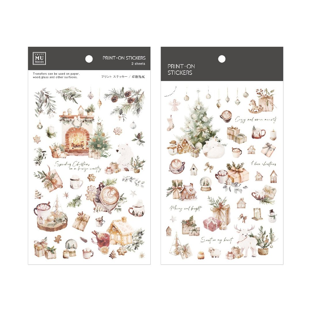 【Print-On Stickers 转印贴纸】圣诞限定24 - 贴纸 - 其他材质 绿色