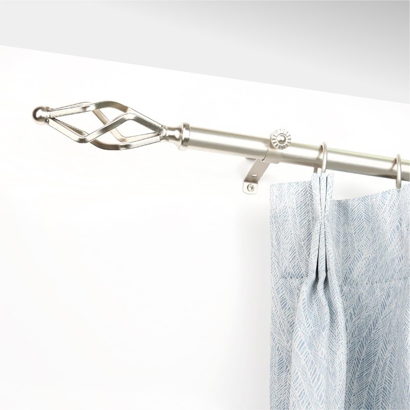 捷安家饰Home Desyne│MIT│20.7mm│几何艺术│伸缩窗帘杆架│22 - 门帘/门牌 - 其他金属 银色