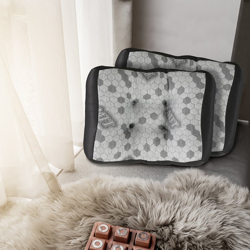 Quelea 石墨烯 超厚坐垫 抱枕 靠垫 枕头 午睡垫 腿垫 打坐垫 2入 - 其他 - 其他材质 灰色