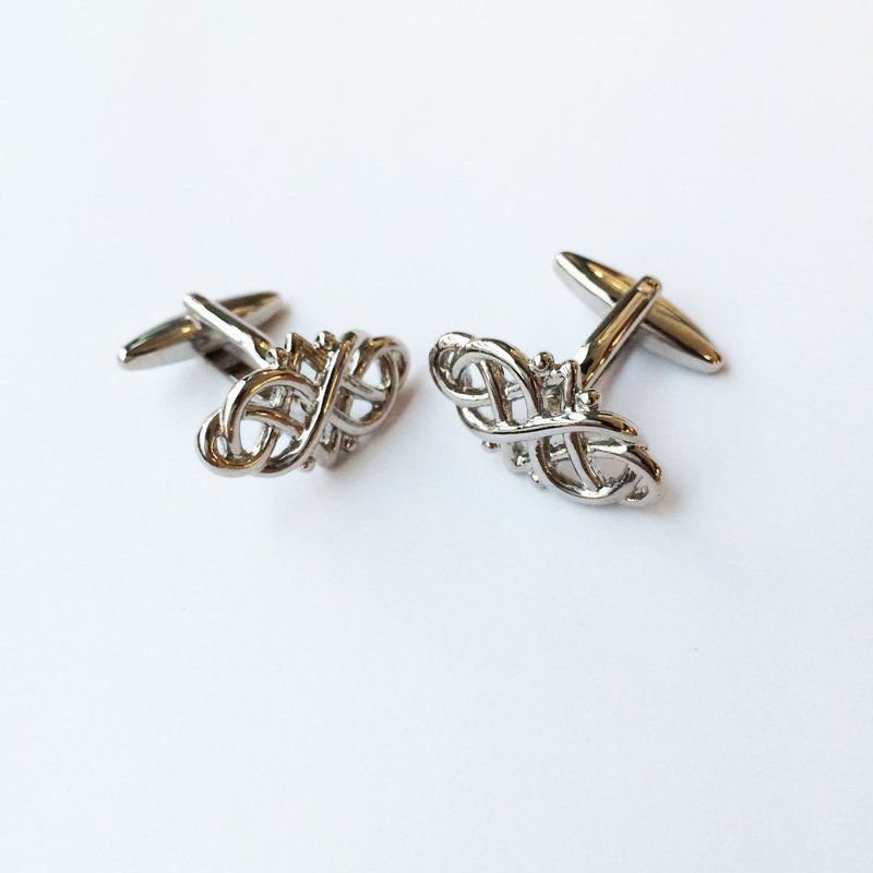 中国风- 花纹袖扣 Pattern Cufflink - 袖扣 - 其他金属 