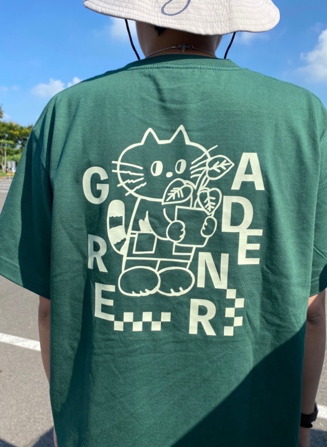 追加到货 Koko猫咪柠檬钮扣蕨 UA 中性版型男女可穿 双面印刷 - 女装 T 恤 - 棉 