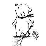 设计师品牌 - 贝果在森林里散步