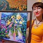 Original oil painting artist Svinar Oksana